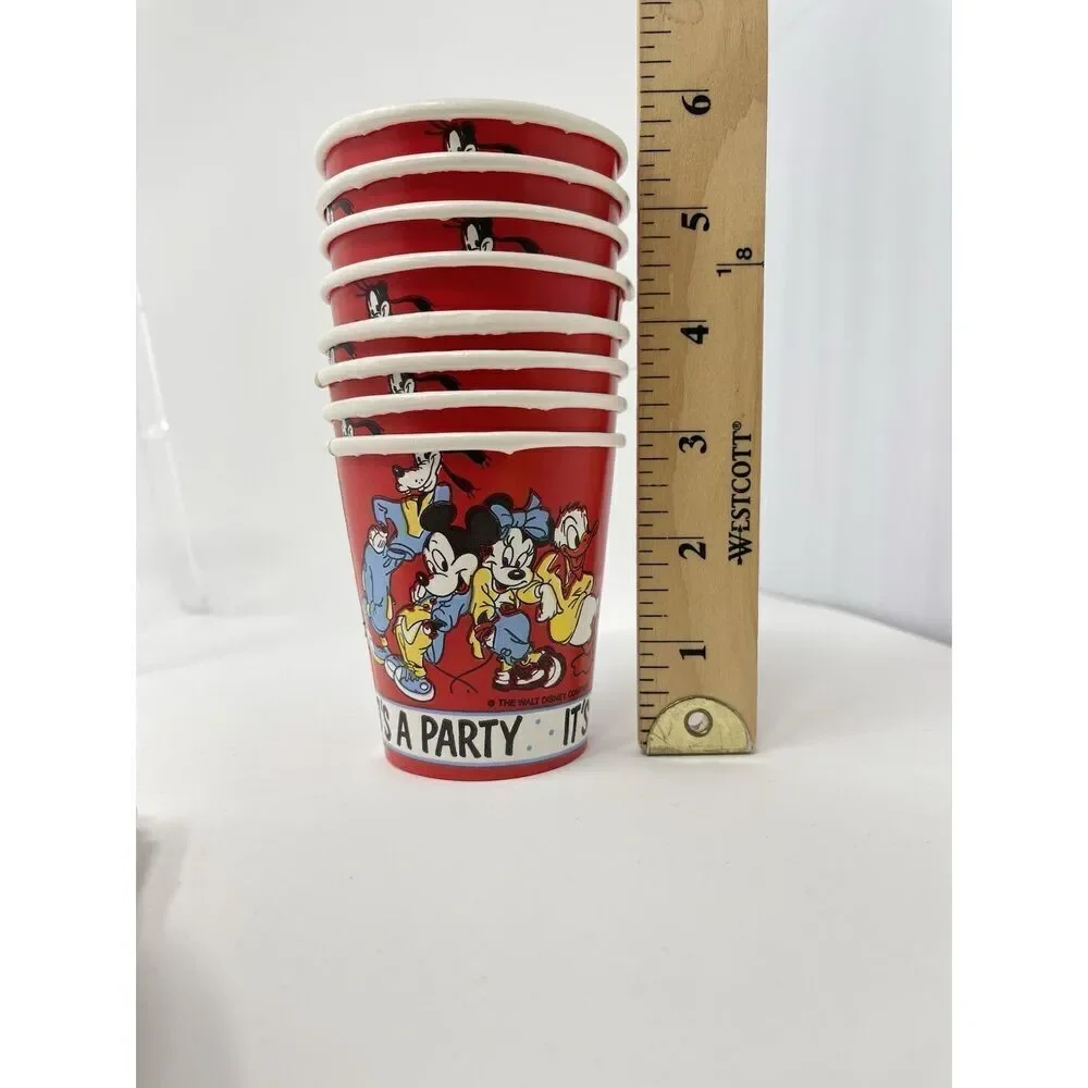 Vintage Disney Mickey Mouse Friends Its A Party 8 Cups 6 Napkins 16 Plates